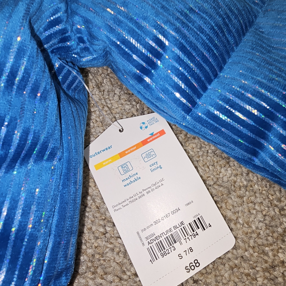 Blue Puffer Jacket - Picture 2 of 8